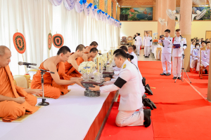 มรภ.เทพสตรี ร่วมพิธีบำเพ็ญกุศลอุทิศถวายพระราชกุศลแด่ สมเด็จพระนางเจ้าสิริกิติ์ พระบรมราชินีนาถ พระบรมราชชนนีพันปีหลวง ครบสตมวาร (100 วัน) ณ วัดสิริจันทรนิมิตรวรวิหาร