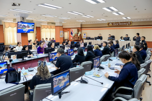 ผวจ.ลพบุรี ผู้บริหาร มรภ.เทพสตรี และหัวหน้าส่วนราชการ ร่วมต้อนรับคณะสำนักงบประมาณของรัฐสภา ในโอกาสเข้าศึกษาดูงานการบริหารงานงบประมาณและการพัฒนาการท่องเที่ยวเชิงวัฒนธรรม
