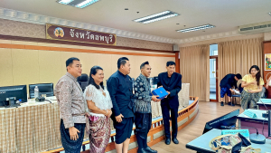 ผวจ.ลพบุรี ผู้บริหาร มรภ.เทพสตรี และหัวหน้าส่วนราชการ ร่วมต้อนรับคณะสำนักงบประมาณของรัฐสภา ในโอกาสเข้าศึกษาดูงานการบริหารงานงบประมาณและการพัฒนาการท่องเที่ยวเชิงวัฒนธรรม