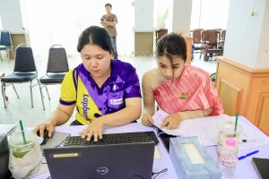 สำนักวิทยบริการฯ เป็นผู้แทน มรภ.เทพสตรี ร่วมสนับสนุนการถ่ายทอดสดพิธีออกรางวัลสลากกาชาด จ.ลพบุรี