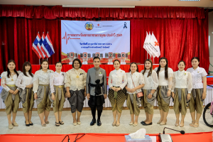 สำนักวิทยบริการฯ เป็นผู้แทน มรภ.เทพสตรี ร่วมสนับสนุนการถ่ายทอดสดพิธีออกรางวัลสลากกาชาด จ.ลพบุรี