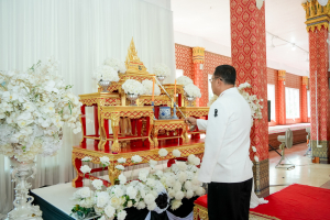 มรภ.เทพสตรี ร่วมพิธีสวดพระพุทธมนต์และเจริญจิตภาวนา อุทิศถวายพระราชกุศลแด่ สมเด็จพระนางเจ้าสิริกิติ์ พระบรมราชินีนาถ พระบรมราชชนนีพันปีหลวง