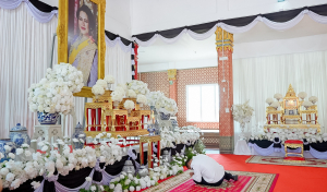 มรภ.เทพสตรี ร่วมพิธีสวดพระพุทธมนต์และเจริญจิตภาวนา อุทิศถวายพระราชกุศลแด่ สมเด็จพระนางเจ้าสิริกิติ์ พระบรมราชินีนาถ พระบรมราชชนนีพันปีหลวง