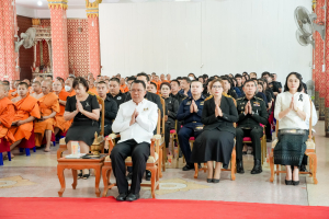 มรภ.เทพสตรี ร่วมพิธีสวดพระพุทธมนต์และเจริญจิตภาวนา อุทิศถวายพระราชกุศลแด่ สมเด็จพระนางเจ้าสิริกิติ์ พระบรมราชินีนาถ พระบรมราชชนนีพันปีหลวง