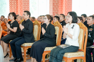 มรภ.เทพสตรี ร่วมพิธีสวดพระพุทธมนต์และเจริญจิตภาวนา อุทิศถวายพระราชกุศลแด่ สมเด็จพระนางเจ้าสิริกิติ์ พระบรมราชินีนาถ พระบรมราชชนนีพันปีหลวง
