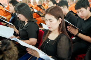 มรภ.เทพสตรี ร่วมพิธีสวดพระพุทธมนต์และเจริญจิตภาวนา อุทิศถวายพระราชกุศลแด่ สมเด็จพระนางเจ้าสิริกิติ์ พระบรมราชินีนาถ พระบรมราชชนนีพันปีหลวง
