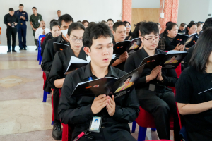 มรภ.เทพสตรี ร่วมพิธีสวดพระพุทธมนต์และเจริญจิตภาวนา อุทิศถวายพระราชกุศลแด่ สมเด็จพระนางเจ้าสิริกิติ์ พระบรมราชินีนาถ พระบรมราชชนนีพันปีหลวง