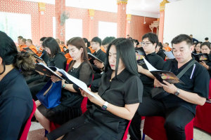 มรภ.เทพสตรี ร่วมพิธีสวดพระพุทธมนต์และเจริญจิตภาวนา อุทิศถวายพระราชกุศลแด่ สมเด็จพระนางเจ้าสิริกิติ์ พระบรมราชินีนาถ พระบรมราชชนนีพันปีหลวง