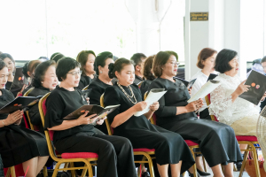 มรภ.เทพสตรี ร่วมพิธีสวดพระพุทธมนต์และเจริญจิตภาวนา อุทิศถวายพระราชกุศลแด่ สมเด็จพระนางเจ้าสิริกิติ์ พระบรมราชินีนาถ พระบรมราชชนนีพันปีหลวง