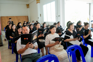 มรภ.เทพสตรี ร่วมพิธีสวดพระพุทธมนต์และเจริญจิตภาวนา อุทิศถวายพระราชกุศลแด่ สมเด็จพระนางเจ้าสิริกิติ์ พระบรมราชินีนาถ พระบรมราชชนนีพันปีหลวง