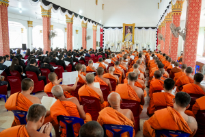 มรภ.เทพสตรี ร่วมพิธีสวดพระพุทธมนต์และเจริญจิตภาวนา อุทิศถวายพระราชกุศลแด่ สมเด็จพระนางเจ้าสิริกิติ์ พระบรมราชินีนาถ พระบรมราชชนนีพันปีหลวง