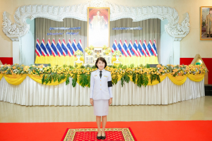 มรภ.เทพสตรี ร่วมพิธีวางพานพุ่มถวายราชสักการะ 