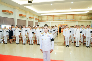 มรภ.เทพสตรี ร่วมพิธีวางพานพุ่มถวายราชสักการะ 