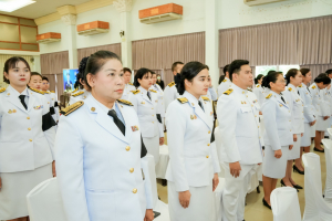 มรภ.เทพสตรี ร่วมพิธีวางพานพุ่มถวายราชสักการะ 