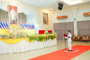 มรภ.เทพสตรี ร่วมพิธีวางพานพุ่มถวายราชสักการะ 