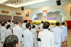 มรภ.เทพสตรี ร่วมพิธีวางพานพุ่มถวายราชสักการะ 