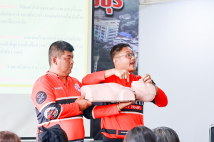 มรภ.เทพสตรี ร่วมรับมอบเครื่อง AED และฝึกทักษะการกู้ชีพพื้นฐาน (CPR) เสริมความพร้อมด้านความปลอดภัยเชิงรุกสู่รั้วมหาวิทยาลัย