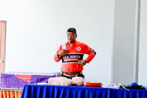 มรภ.เทพสตรี ร่วมรับมอบเครื่อง AED และฝึกทักษะการกู้ชีพพื้นฐาน (CPR) เสริมความพร้อมด้านความปลอดภัยเชิงรุกสู่รั้วมหาวิทยาลัย