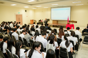 คณะมนุษยศาสตร์ฯ จัดพิธีปัจฉิมนิเทศนักศึกษาชั้นปีที่ 4 ประจำปีการศึกษา 2568
