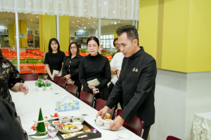มรภ.เทพสตรี ร่วมประชุมหารือกับ ผวจ.ลพบุรี เตรียมความพร้อมการจัดโต๊ะเสวย และออกแบบรายการอาหาร รับเสด็จ สมเด็จพระกนิษฐาธิราชเจ้า กรมสมเด็จพระเทพรัตนราชสุดาฯ สยามบรมราชกุมารี