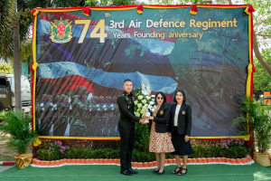 มรภ.เทพสตรี ร่วมยินดีเนื่องในโอกาสวันคล้ายวันสถาปนา กองพันทหารปืนใหญ่ต่อสู้อากาศยานที่ 3 ครบรอบปีที่ 74