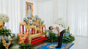 มรภ.เทพสตรี ร่วมพิธีสวดพระพุทธมนต์และเจริญจิตภาวนา อุทิศถวายพระราชกุศลแด่ สมเด็จพระนางเจ้าสิริกิติ์ พระบรมราชินีนาถ พระบรมราชชนนีพันปีหลวง ประจำเดือนมีนาคม พ.ศ. 2569