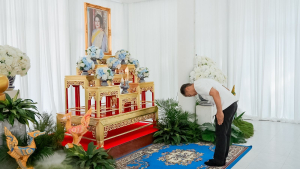 มรภ.เทพสตรี ร่วมพิธีสวดพระพุทธมนต์และเจริญจิตภาวนา อุทิศถวายพระราชกุศลแด่ สมเด็จพระนางเจ้าสิริกิติ์ พระบรมราชินีนาถ พระบรมราชชนนีพันปีหลวง ประจำเดือนมีนาคม พ.ศ. 2569