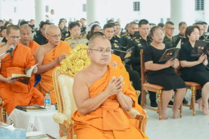 มรภ.เทพสตรี ร่วมพิธีสวดพระพุทธมนต์และเจริญจิตภาวนา อุทิศถวายพระราชกุศลแด่ สมเด็จพระนางเจ้าสิริกิติ์ พระบรมราชินีนาถ พระบรมราชชนนีพันปีหลวง ประจำเดือนมีนาคม พ.ศ. 2569