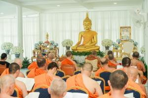 มรภ.เทพสตรี ร่วมพิธีสวดพระพุทธมนต์และเจริญจิตภาวนา อุทิศถวายพระราชกุศลแด่ สมเด็จพระนางเจ้าสิริกิติ์ พระบรมราชินีนาถ พระบรมราชชนนีพันปีหลวง ประจำเดือนมีนาคม พ.ศ. 2569