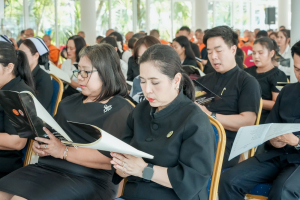 มรภ.เทพสตรี ร่วมพิธีสวดพระพุทธมนต์และเจริญจิตภาวนา อุทิศถวายพระราชกุศลแด่ สมเด็จพระนางเจ้าสิริกิติ์ พระบรมราชินีนาถ พระบรมราชชนนีพันปีหลวง ประจำเดือนมีนาคม พ.ศ. 2569