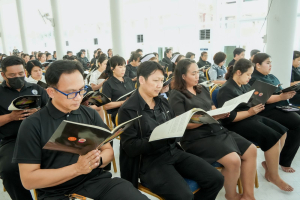 มรภ.เทพสตรี ร่วมพิธีสวดพระพุทธมนต์และเจริญจิตภาวนา อุทิศถวายพระราชกุศลแด่ สมเด็จพระนางเจ้าสิริกิติ์ พระบรมราชินีนาถ พระบรมราชชนนีพันปีหลวง ประจำเดือนมีนาคม พ.ศ. 2569