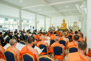 มรภ.เทพสตรี ร่วมพิธีสวดพระพุทธมนต์และเจริญจิตภาวนา อุทิศถวายพระราชกุศลแด่ สมเด็จพระนางเจ้าสิริกิติ์ พระบรมราชินีนาถ พระบรมราชชนนีพันปีหลวง ประจำเดือนมีนาคม พ.ศ. 2569