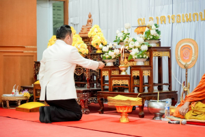 มรภ.เทพสตรี ร่วมพิธีบำเพ็ญกุศล เนื่องในโอกาสวันคล้ายวันสถาปนากระทรวงศึกษาธิการ ครบรอบ 134 ปี