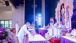 มรภ.เทพสตรี ร่วมพิธีเนื่องในวันคล้ายวันพระราชสมภพ สมเด็จพระกนิษฐาธิราชเจ้า กรมสมเด็จพระเทพรัตนราชสุดาฯ สยามบรมราชกุมารี