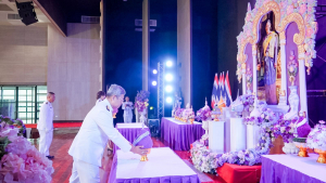 มรภ.เทพสตรี ร่วมพิธีเนื่องในวันคล้ายวันพระราชสมภพ สมเด็จพระกนิษฐาธิราชเจ้า กรมสมเด็จพระเทพรัตนราชสุดาฯ สยามบรมราชกุมารี