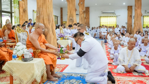 มรภ.เทพสตรี ร่วมพิธีบรรพชาอุปสมบทภาคฤดูร้อน เฉลิมพระเกียรติ สมเด็จพระกนิษฐาธิราชเจ้า กรมสมเด็จพระเทพรัตนราชสุดาฯ สยามบรมราชกุมารี