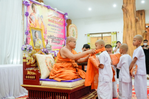 มรภ.เทพสตรี ร่วมพิธีบรรพชาอุปสมบทภาคฤดูร้อน เฉลิมพระเกียรติ สมเด็จพระกนิษฐาธิราชเจ้า กรมสมเด็จพระเทพรัตนราชสุดาฯ สยามบรมราชกุมารี