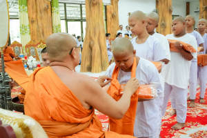 มรภ.เทพสตรี ร่วมพิธีบรรพชาอุปสมบทภาคฤดูร้อน เฉลิมพระเกียรติ สมเด็จพระกนิษฐาธิราชเจ้า กรมสมเด็จพระเทพรัตนราชสุดาฯ สยามบรมราชกุมารี