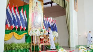 มรภ.เทพสตรี ร่วมพิธีวันพระบาทสมเด็จพระพุทธยอดฟ้าจุฬาโลกมหาราช และวันที่ระลึกมหาจักรีบรมราชวงศ์