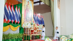 มรภ.เทพสตรี ร่วมพิธีวันพระบาทสมเด็จพระพุทธยอดฟ้าจุฬาโลกมหาราช และวันที่ระลึกมหาจักรีบรมราชวงศ์