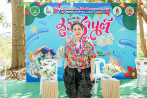 มรภ.เทพสตรี ร่วมงานประเพณีสงกรานต์ ถนนดินสอพอง ภายใต้แนวคิด ยลเสน่ห์สงกรานต์ หมู่บ้านดินสอพอง