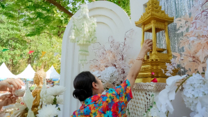 มรภ.เทพสตรี ร่วมงานประเพณีสงกรานต์ ถนนดินสอพอง ภายใต้แนวคิด ยลเสน่ห์สงกรานต์ หมู่บ้านดินสอพอง