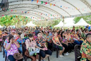 มรภ.เทพสตรี ร่วมงานประเพณีสงกรานต์ ถนนดินสอพอง ภายใต้แนวคิด ยลเสน่ห์สงกรานต์ หมู่บ้านดินสอพอง