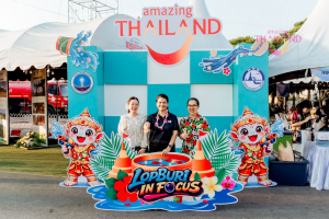 อธิการบดี มรภ.เทพสตรี นำผู้บริหาร และบุคลากร ร่วมพิธีเจริญพระพุทธมนต์ และร่วมเปิดงาน Lopburi Water Festival 2569 สืบสานประเพณีสงกรานต์