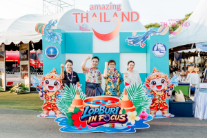 อธิการบดี มรภ.เทพสตรี นำผู้บริหาร และบุคลากร ร่วมพิธีเจริญพระพุทธมนต์ และร่วมเปิดงาน Lopburi Water Festival 2569 สืบสานประเพณีสงกรานต์