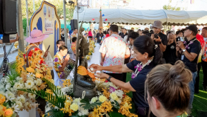 อธิการบดี มรภ.เทพสตรี นำผู้บริหาร และบุคลากร ร่วมพิธีเจริญพระพุทธมนต์ และร่วมเปิดงาน Lopburi Water Festival 2569 สืบสานประเพณีสงกรานต์