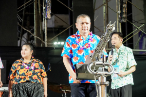 อธิการบดี มรภ.เทพสตรี นำผู้บริหาร และบุคลากร ร่วมพิธีเจริญพระพุทธมนต์ และร่วมเปิดงาน Lopburi Water Festival 2569 สืบสานประเพณีสงกรานต์