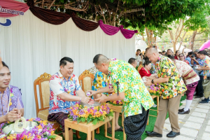 อธิการบดี มรภ.เทพสตรี ร่วมงานสืบสานประเพณีรดน้ำดำหัวขอพร เนื่องในโอกาสประเพณีวันสงกรานต์ ประจำปี พ.ศ. 2569