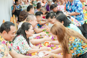 อธิการบดี มรภ.เทพสตรี ร่วมงานสืบสานประเพณีรดน้ำดำหัวขอพร เนื่องในโอกาสประเพณีวันสงกรานต์ ประจำปี พ.ศ. 2569