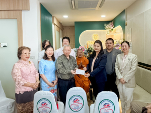 อธิการบดี มรภ.เทพสตรี ร่วมเปิดฮีลกายา สหคลินิก รับมอบบุญจากการแบ่งรายได้ 30% (16 เม.ย.–16 พ.ค. 2569) เข้ากองทุนเพื่อน้องสองราชภัฏ (เทพสตรี–อุตรดิตถ์) พร้อมรับมอบเงินสมทบอีก 100,000 บาท จากคุณสมาน คุณากรไพบูลย์ศิริ